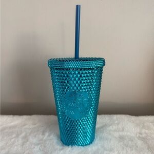 Starbucks blue chrome Textured Tumbler